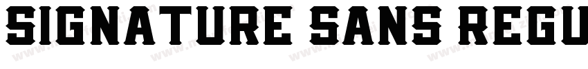 Signature Sans Regul字体转换